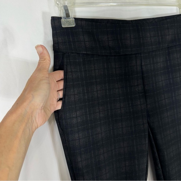 Dalia Plaid Pull-On Ponte Pants - Picture 8 of 8